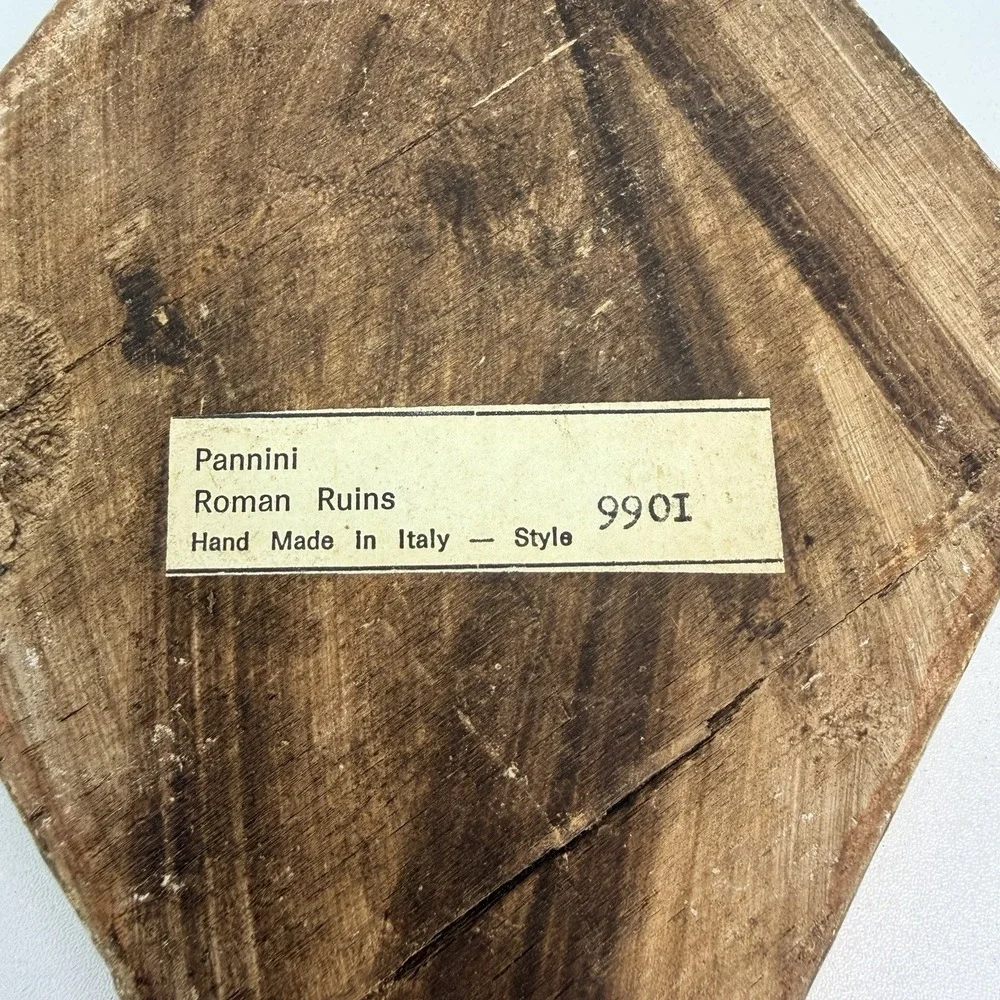 Florentine Triangle Wall Plaque Hilair Reading Panini Roman Ruins Florence Italy